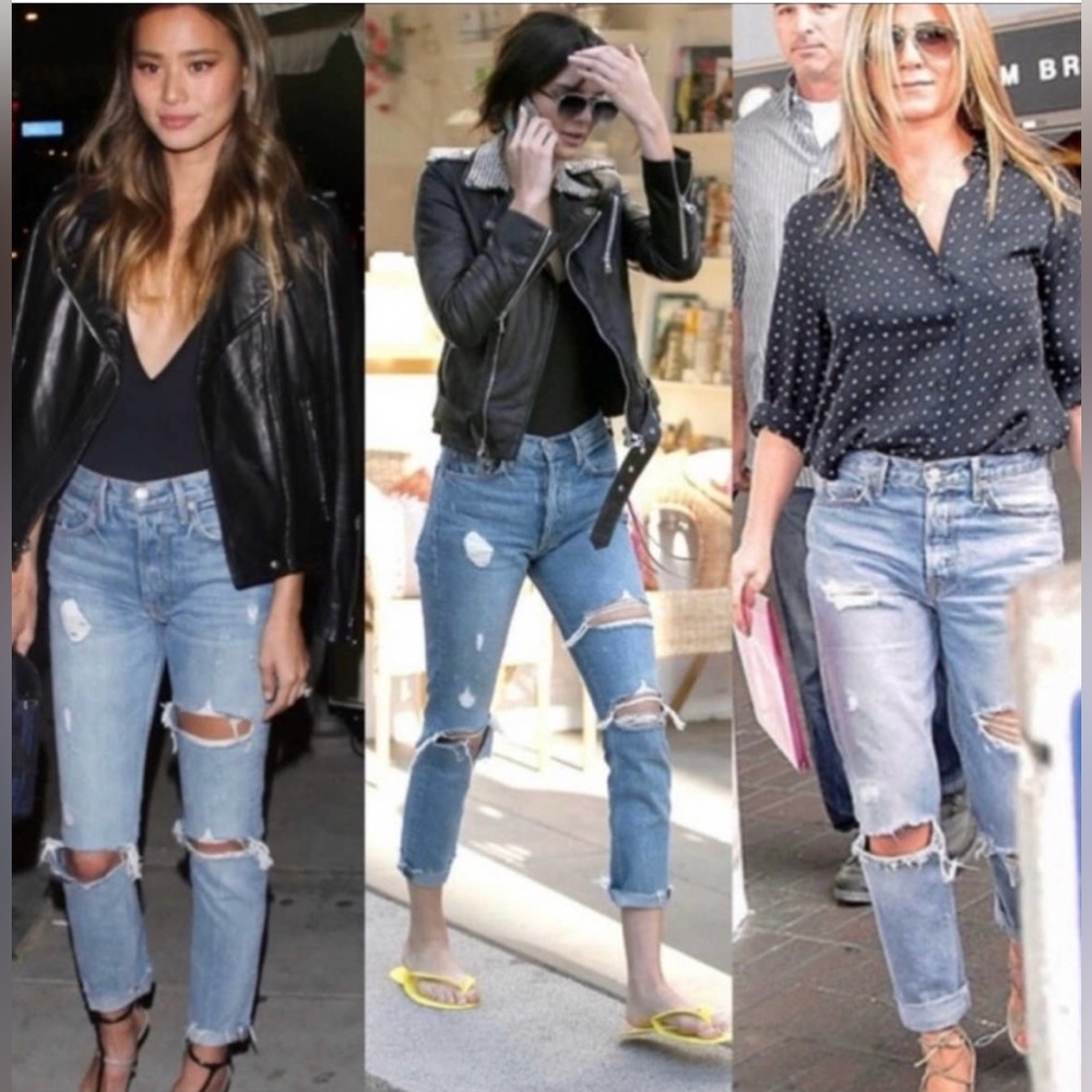 GRLFRND Karolina High Rise Ripped Jean - Women’s 25 petite (US)